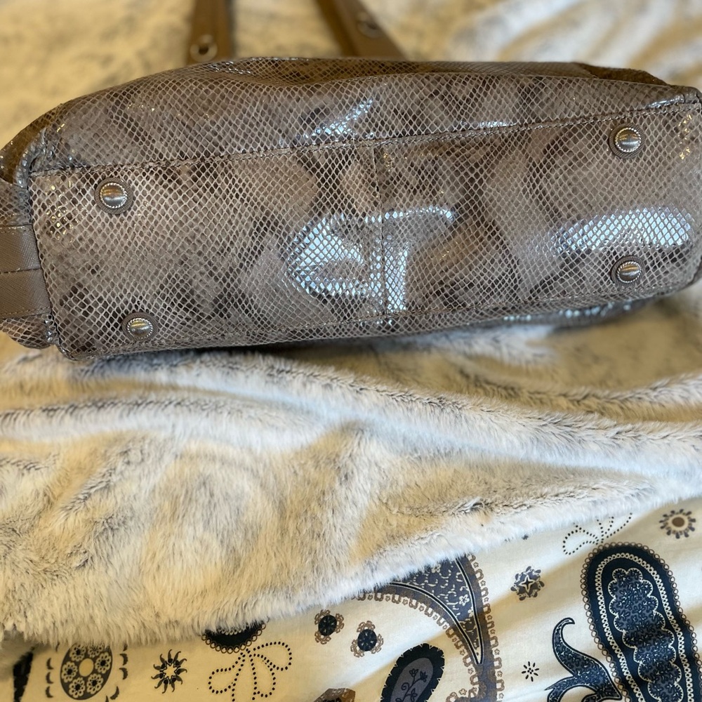 Judith Ripka Python Embossed Leather Handbag/Shoulder Bag - Picture 12 of 12